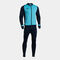 Fato de treino homem Lider azul-turquesa fluorescente azul marinho escuro