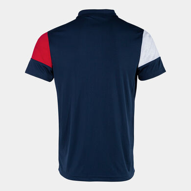 Polo manga corta hombre Crew V marino rojo blanco