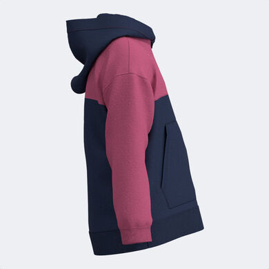 Hooded sweater girl Park navy blue violet