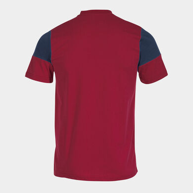 Maglia a manica corta uomo Crew V rosso blu navy