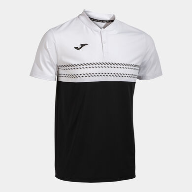 Polo manga corta hombre Smash negro blanco