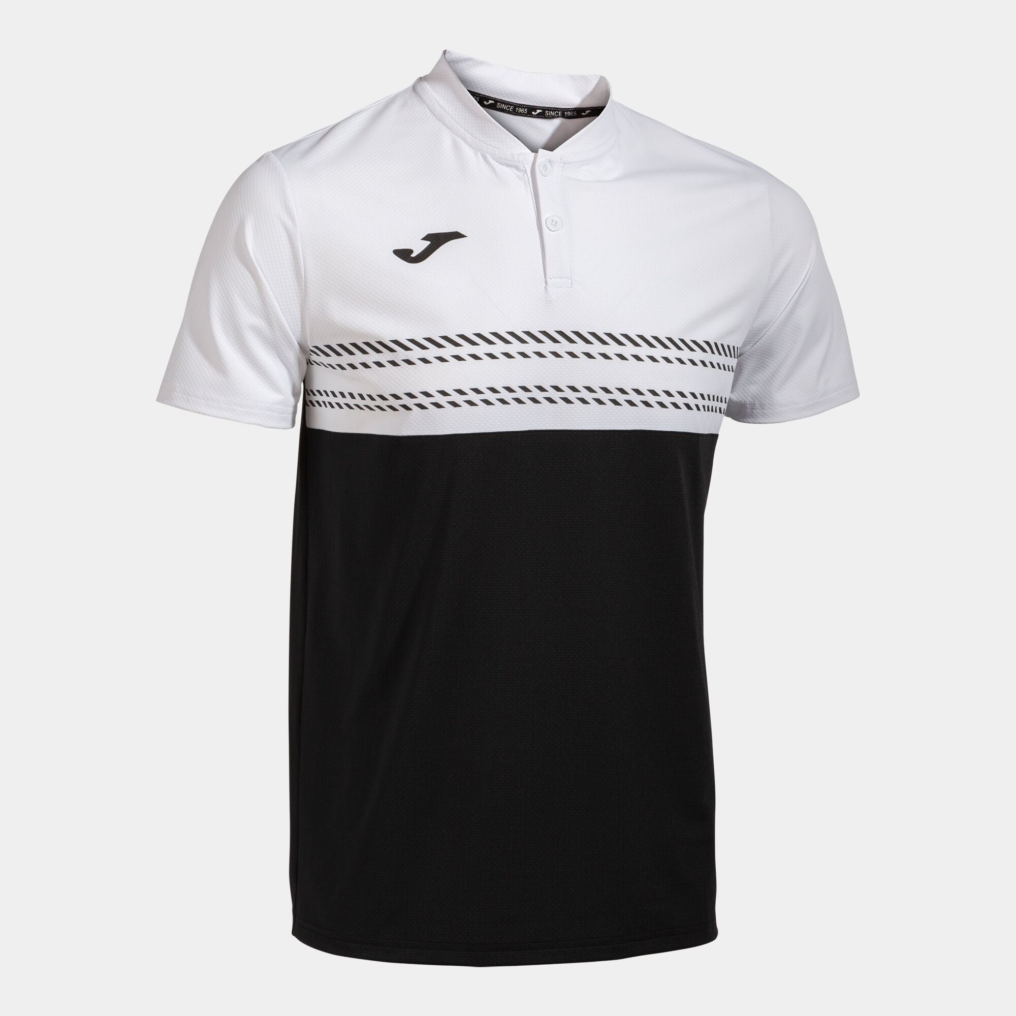 Polo shirt short-sleeve man Smash black white
