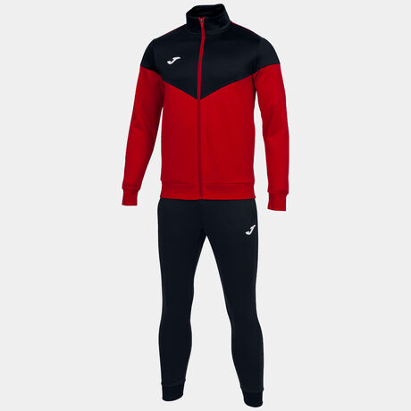 Fato de treino homem Oxford vermelho preto