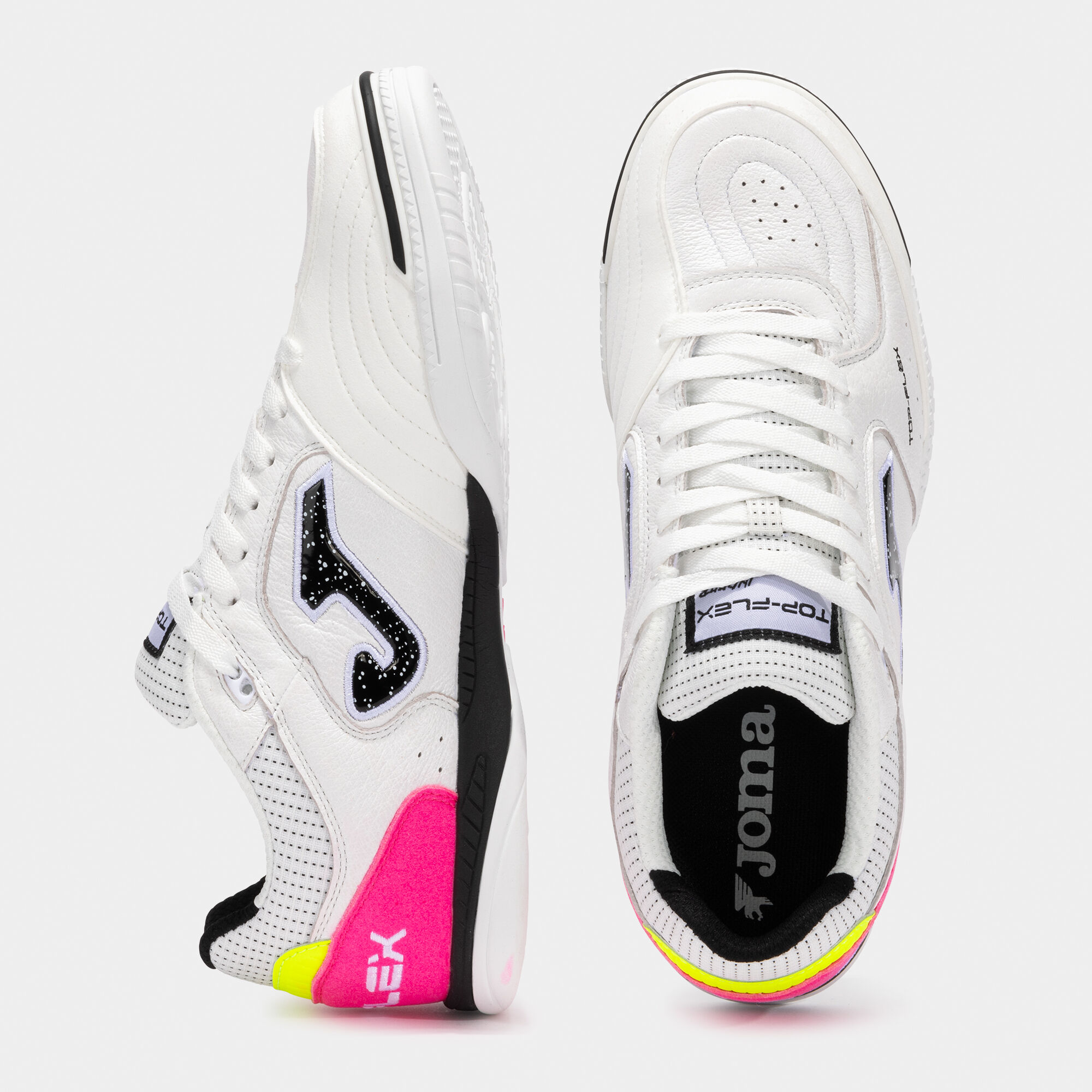 Futsal shoes Top Flex 25 indoor white black fuchsia | JOMA®