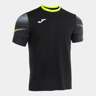 Camiseta manga corta hombre Elite XI negro amarillo flúor