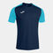 Camiseta manga corta hombre Academy IV marino turquesa fl&uacute;or