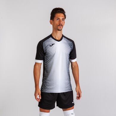 Kurzarmshirt mann Supernova schwarz weiß