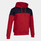 Sweatshirt mit kapuze mann Crew V rot marineblau
