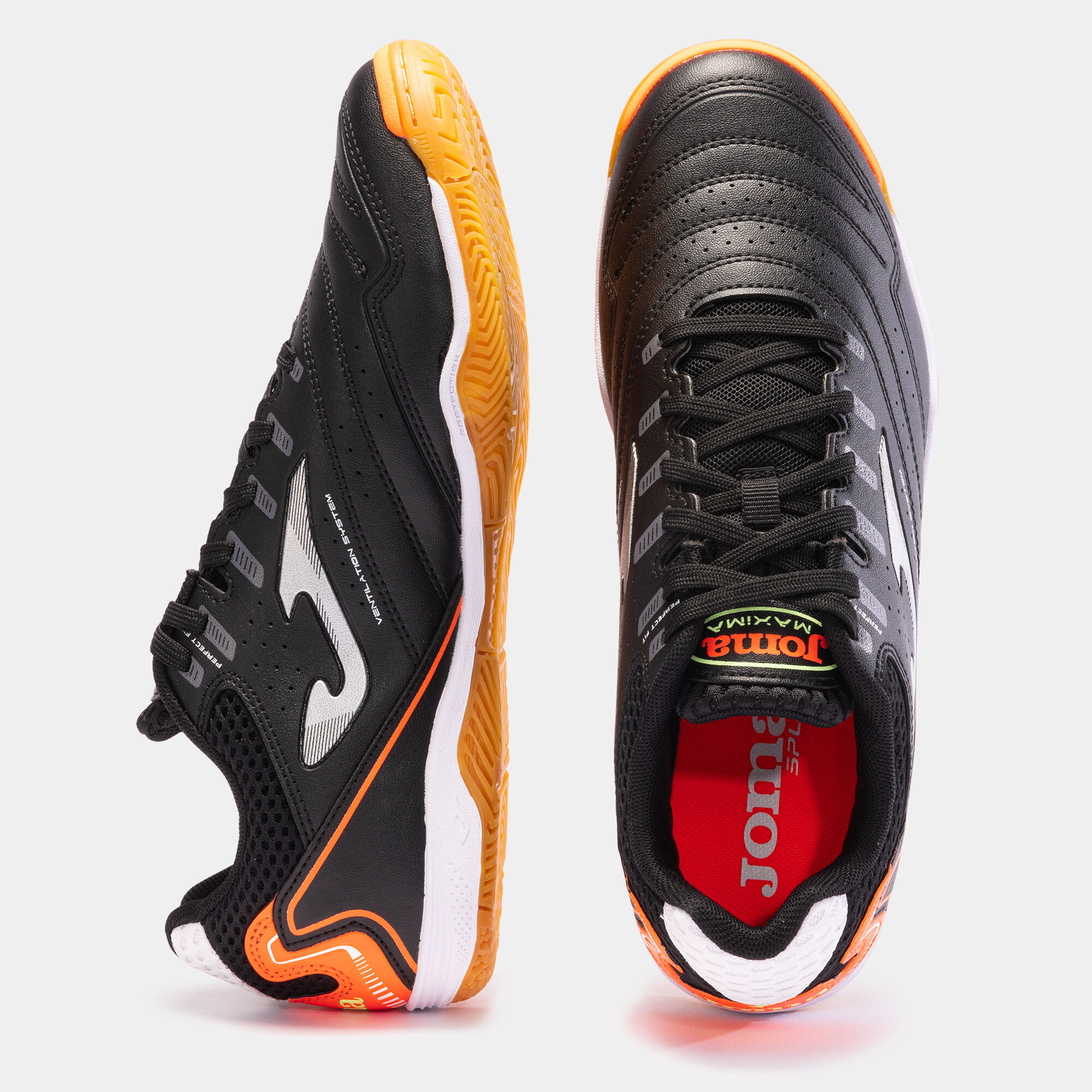 Futsal shoes Maxima 23 indoor black orange JOMA