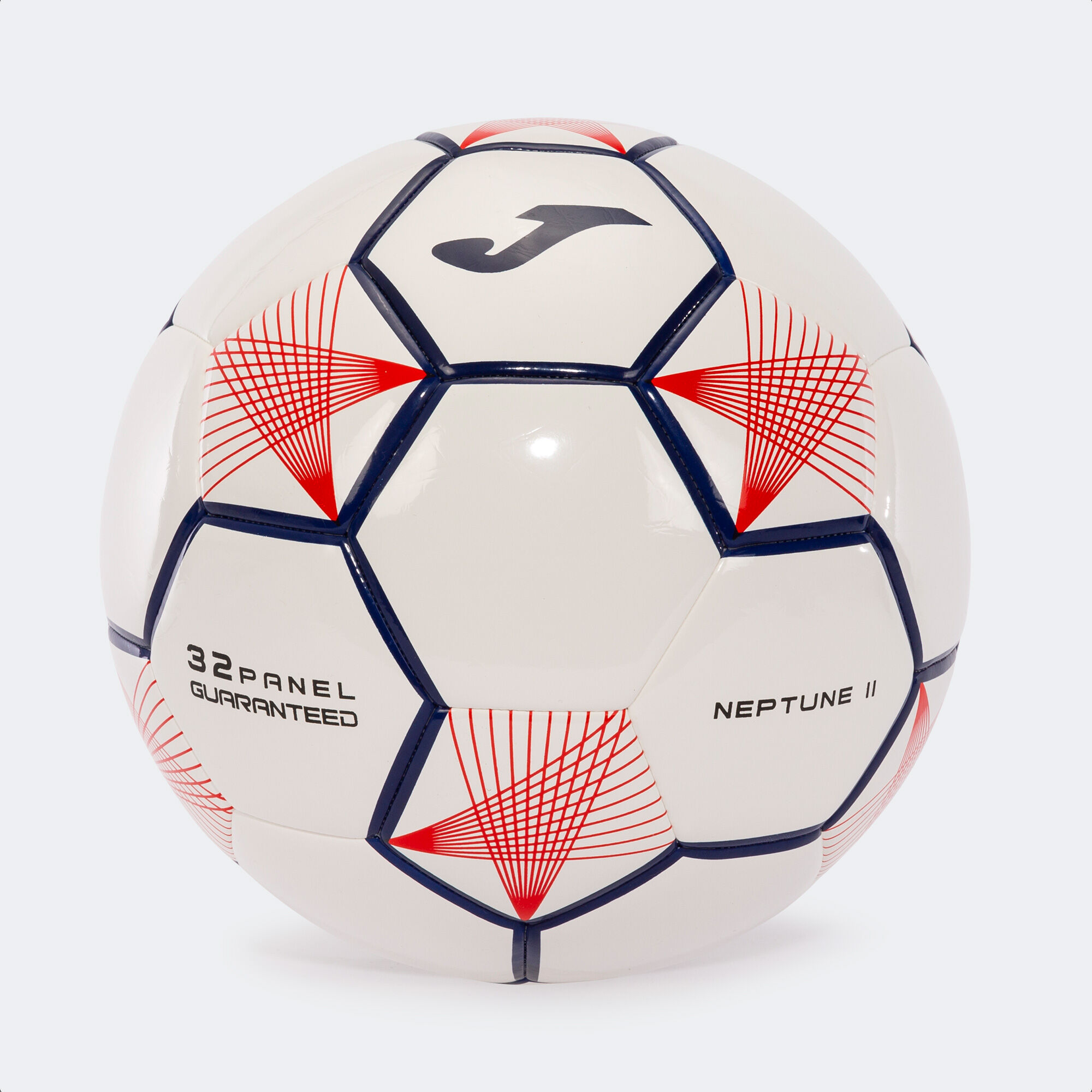 Balón fútbol Neptune II blanco rojo