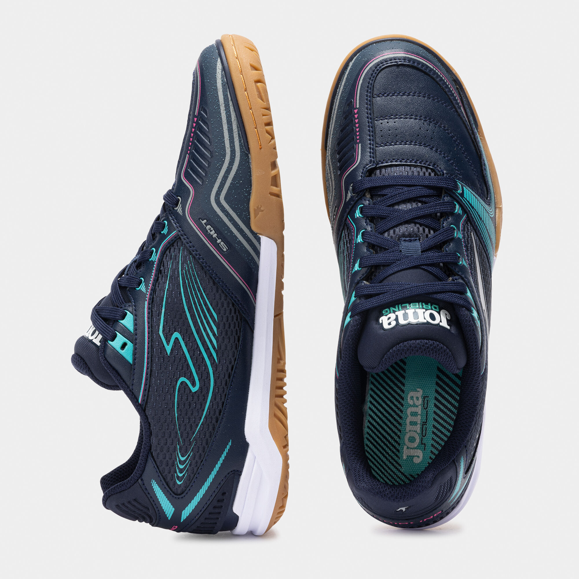 navy blue indoor soccer shoes