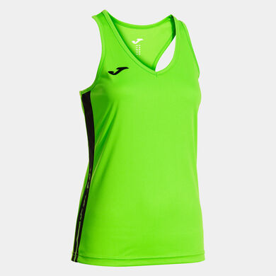 Tank top woman Olimpiada fluorescent green black