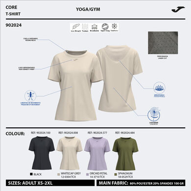 Shirt short sleeve woman Indoor gym green