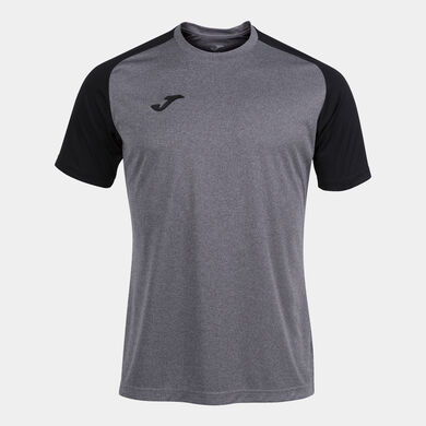 Tricou cu m&acirc;necă scurtă bărbaȚi Academy IV gri melanj negru