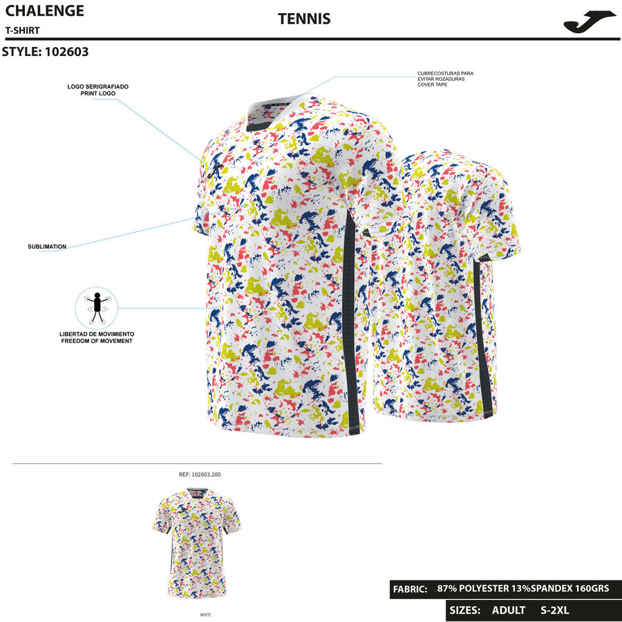 CAMISETA MANGA CORTA CHALLENGE