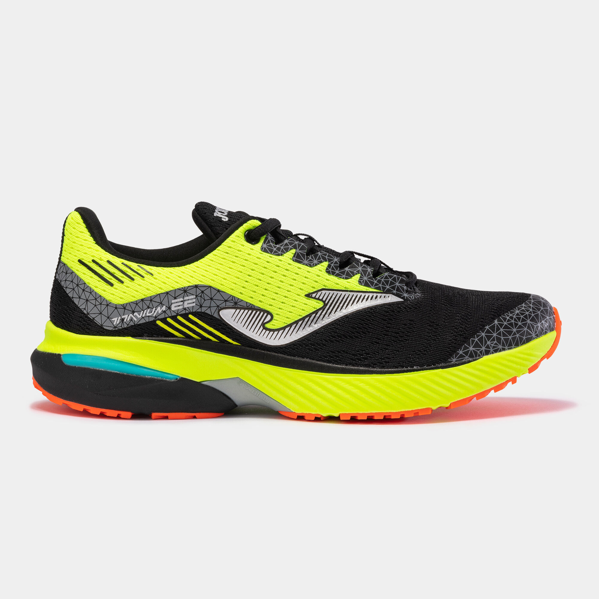 Running shoes Titanium Men 23 man black fluorescent yellow