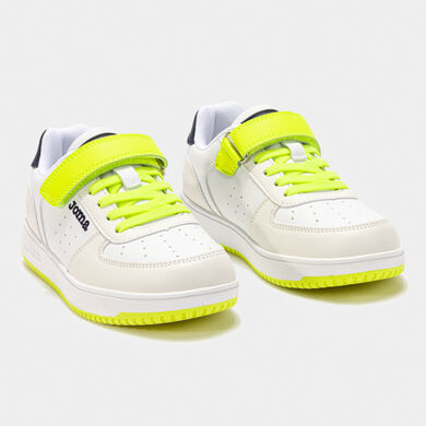Zapatillas casual Pipe Jr 25 junior blanco amarillo