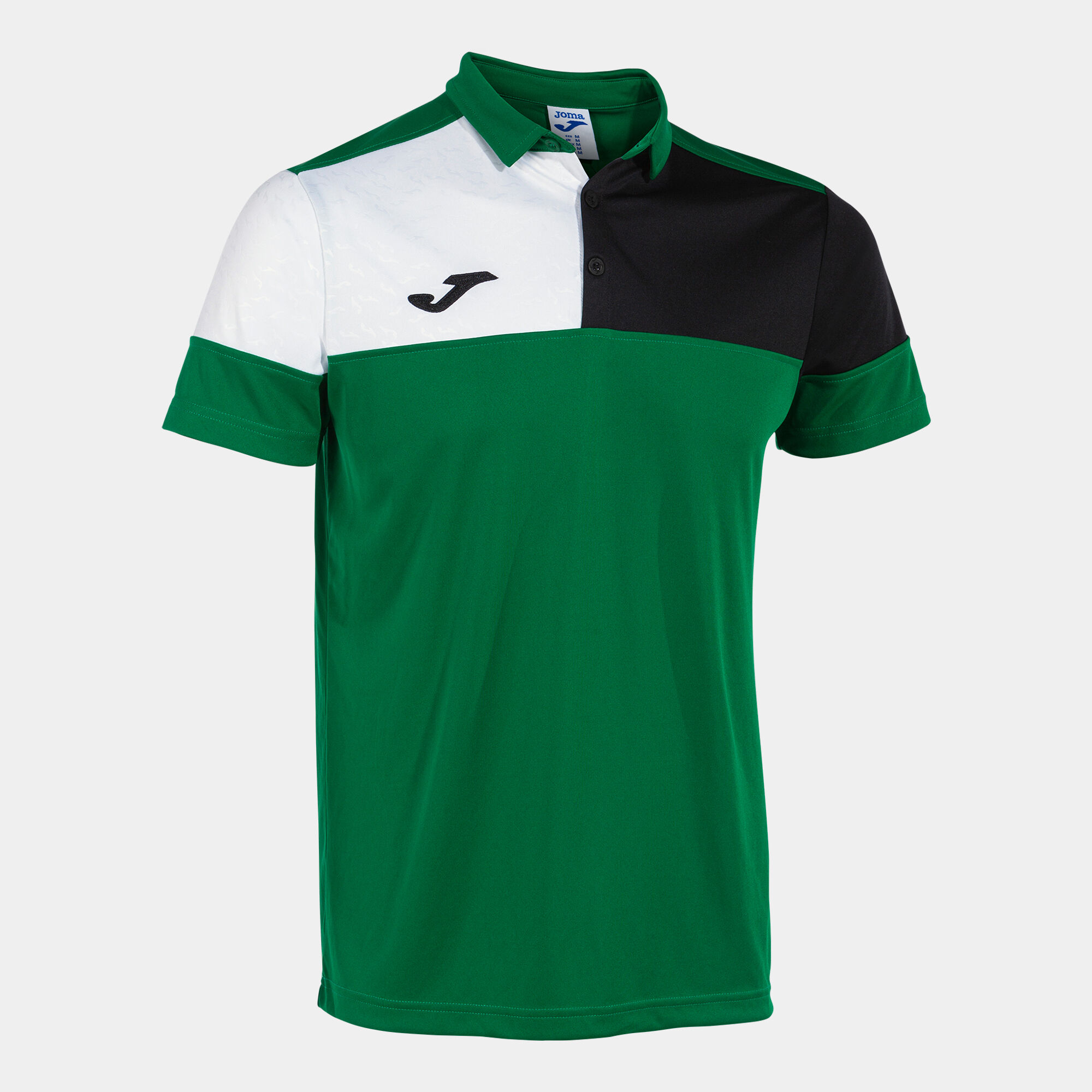 Polo shirt short-sleeve man Crew V green black
