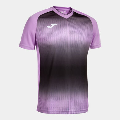 Camiseta manga corta hombre Tiger V morado negro