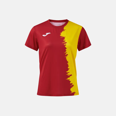 Shirt short sleeve woman Picasho red yellow