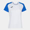 T-shirt manga curta mulher Academy IV branco azul royal