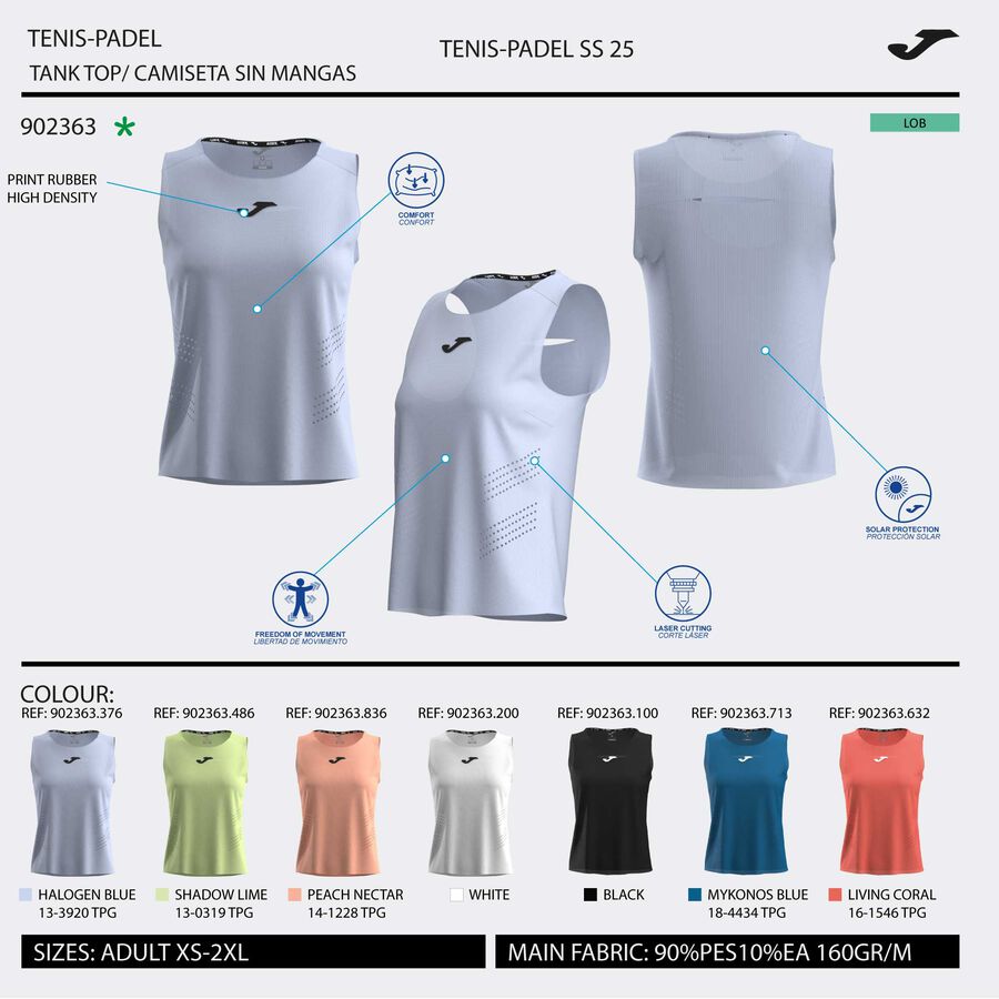 CAMISETA SIN MANGAS CHALLENGE