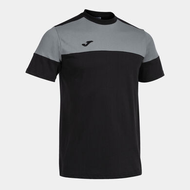 Maglia a manica corta uomo Crew V nero grigio