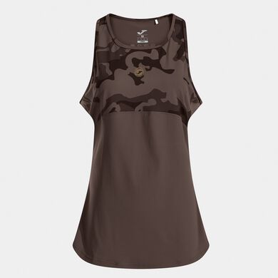 Camiseta tirantes mujer indoor marr&oacute;n