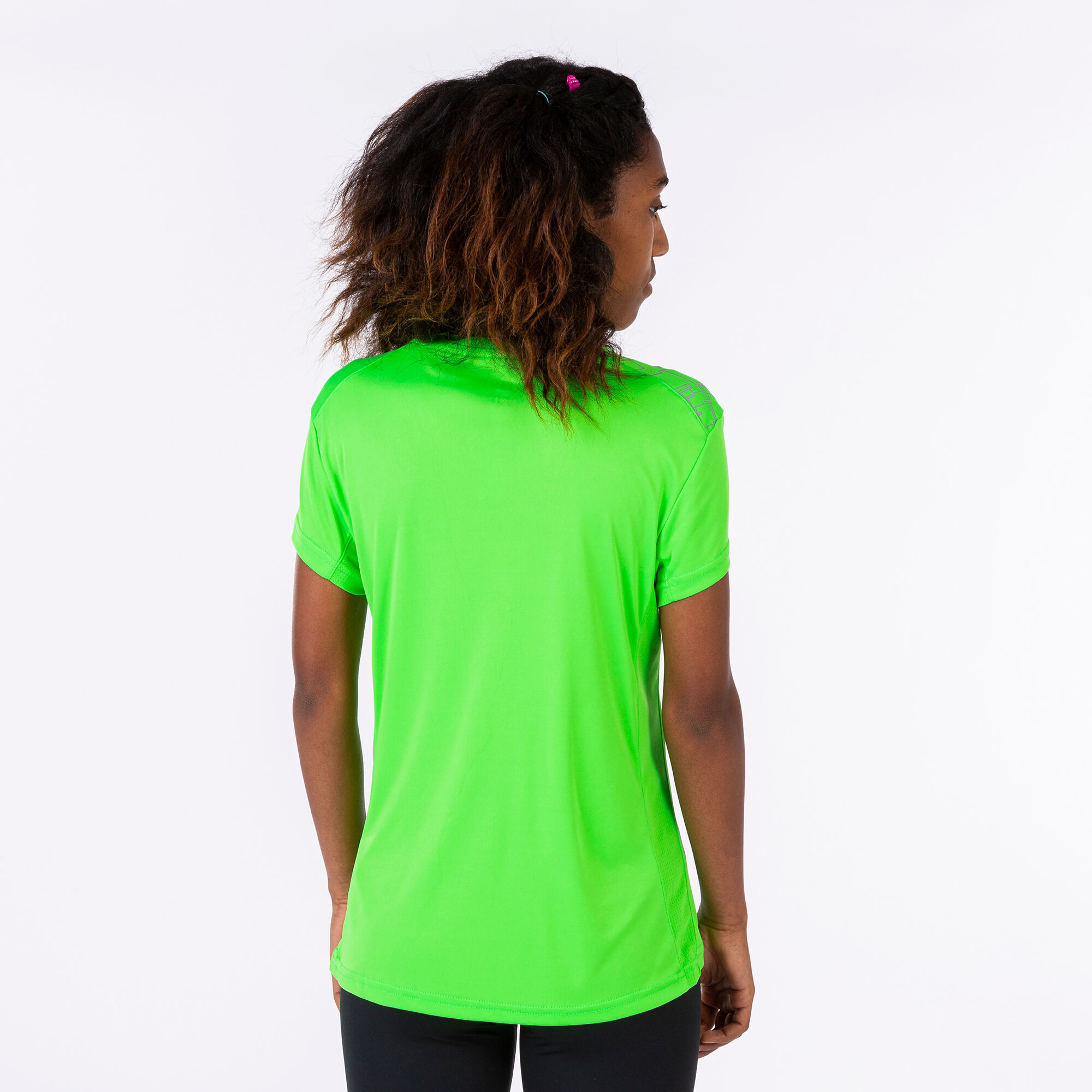 Camiseta corta mujer Elite verde flúor | JOMA®