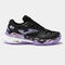 Zapatillas T.Slam 23 clay mujer negro morado