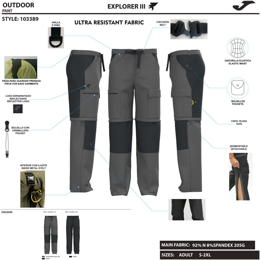 PANTAL&Oacute;N LARGO EXPLORER