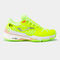 Zapatillas T.Slam 23 clay mujer verde flúor rosa