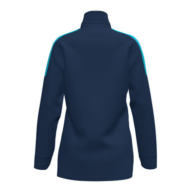 Anorak woman Trivor navy blue fluorescent turquoise