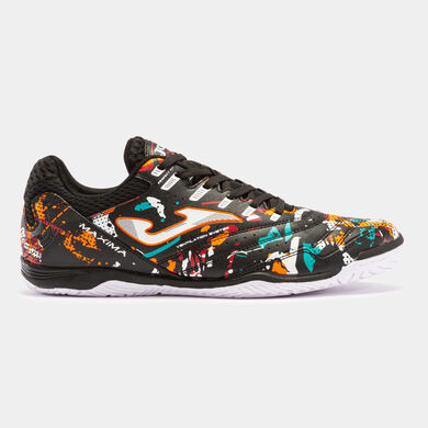 Scarpe calcio a 5 Maxima 23 indoor nero arancione rosso