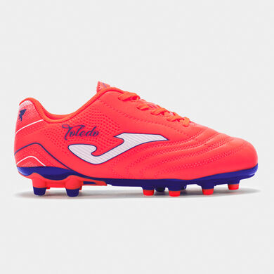 Botas fútbol Toledo Jr 25 terreno firme FG junior coral