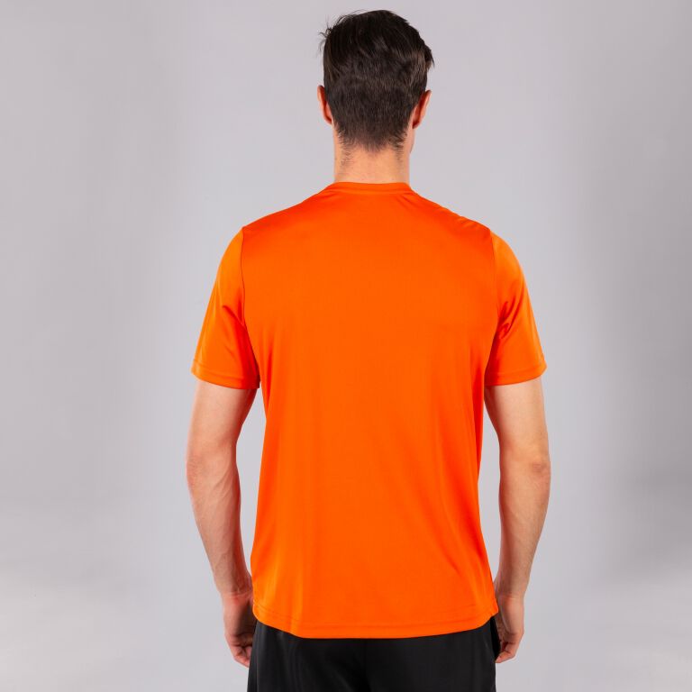 Camiseta Joma Challenge blanco logo naranja