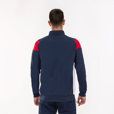 Sudadera hombre Crew III marino rojo blanco