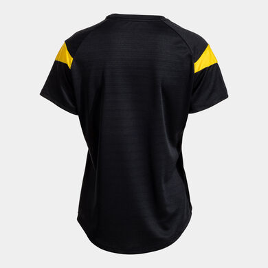 Maglia a manica corta donna Montreal nero giallo