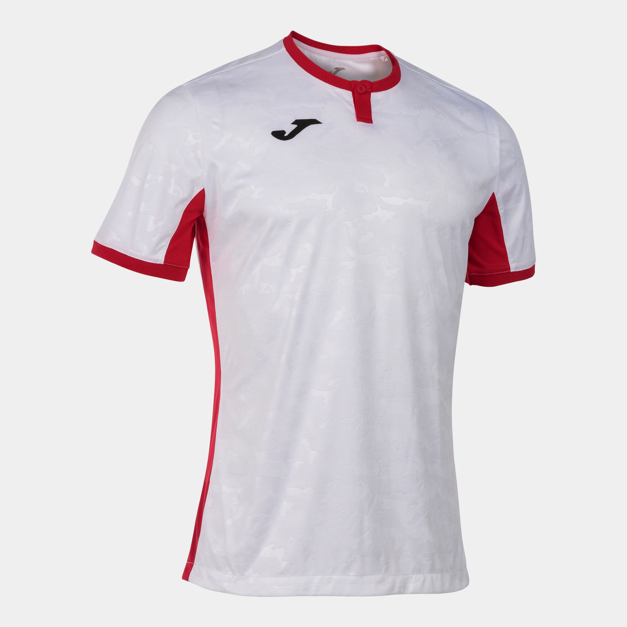 Maillot manches courtes homme Toletum II blanc rouge