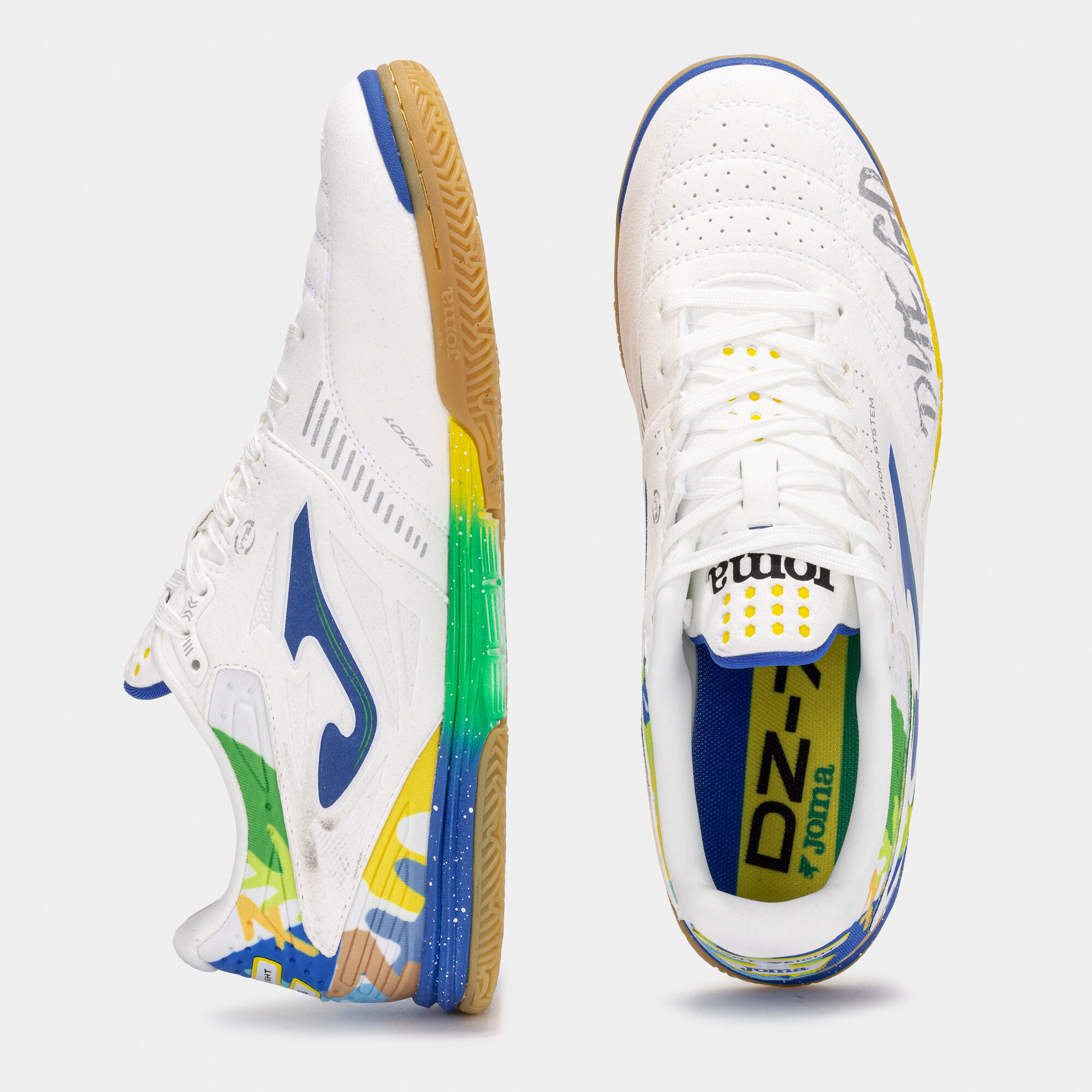 Futsal shoes Dz-7 25 Dyego Zuffo indoor white blue | JOMA®
