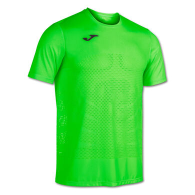 Camiseta manga corta hombre Marathon verde flúor