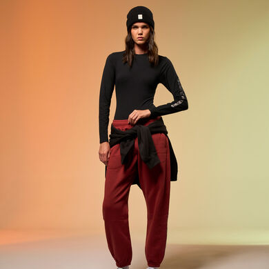 Pantal&oacute;n largo mujer Mimetic rojo