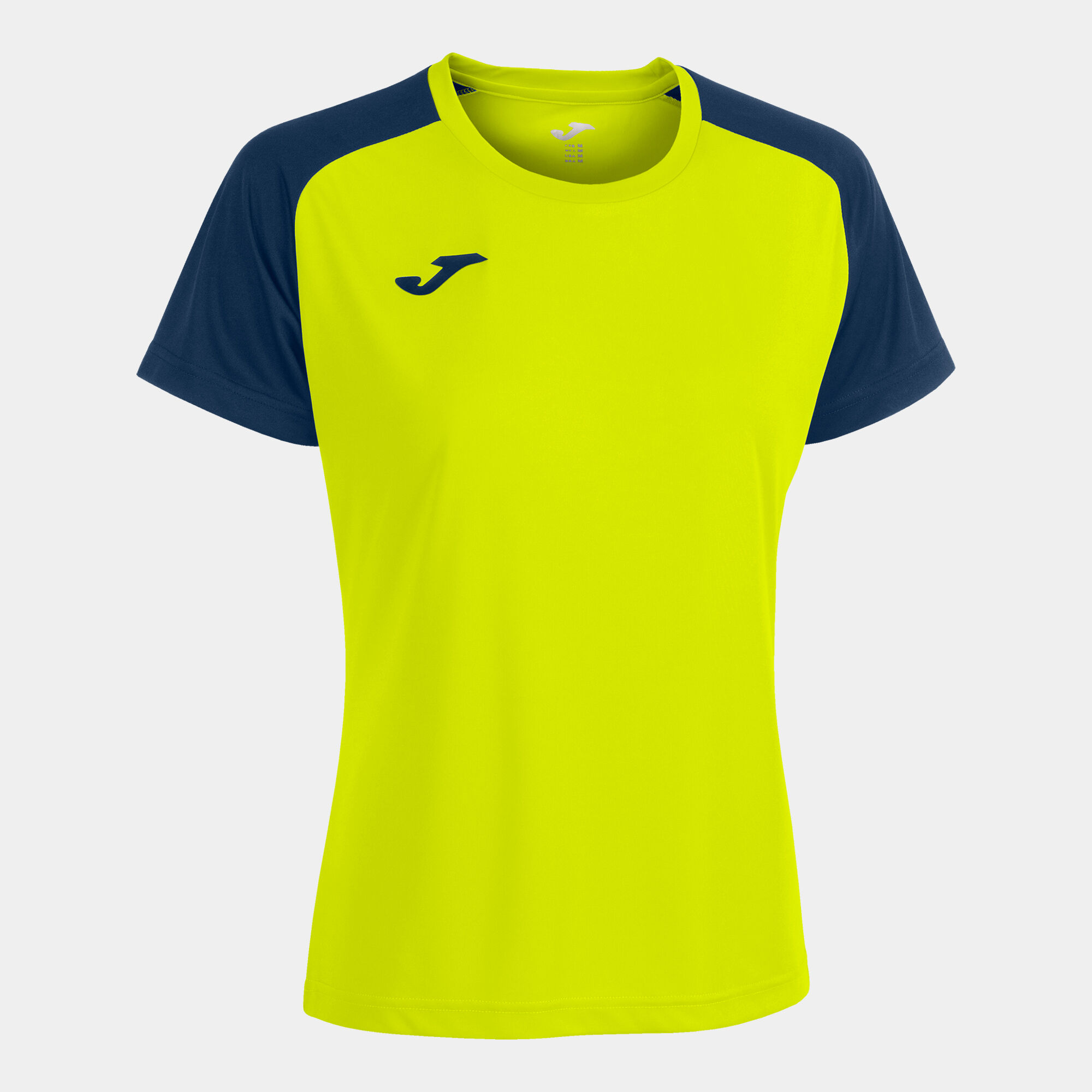 Camiseta manga corta mujer Academy IV amarillo fluor marino