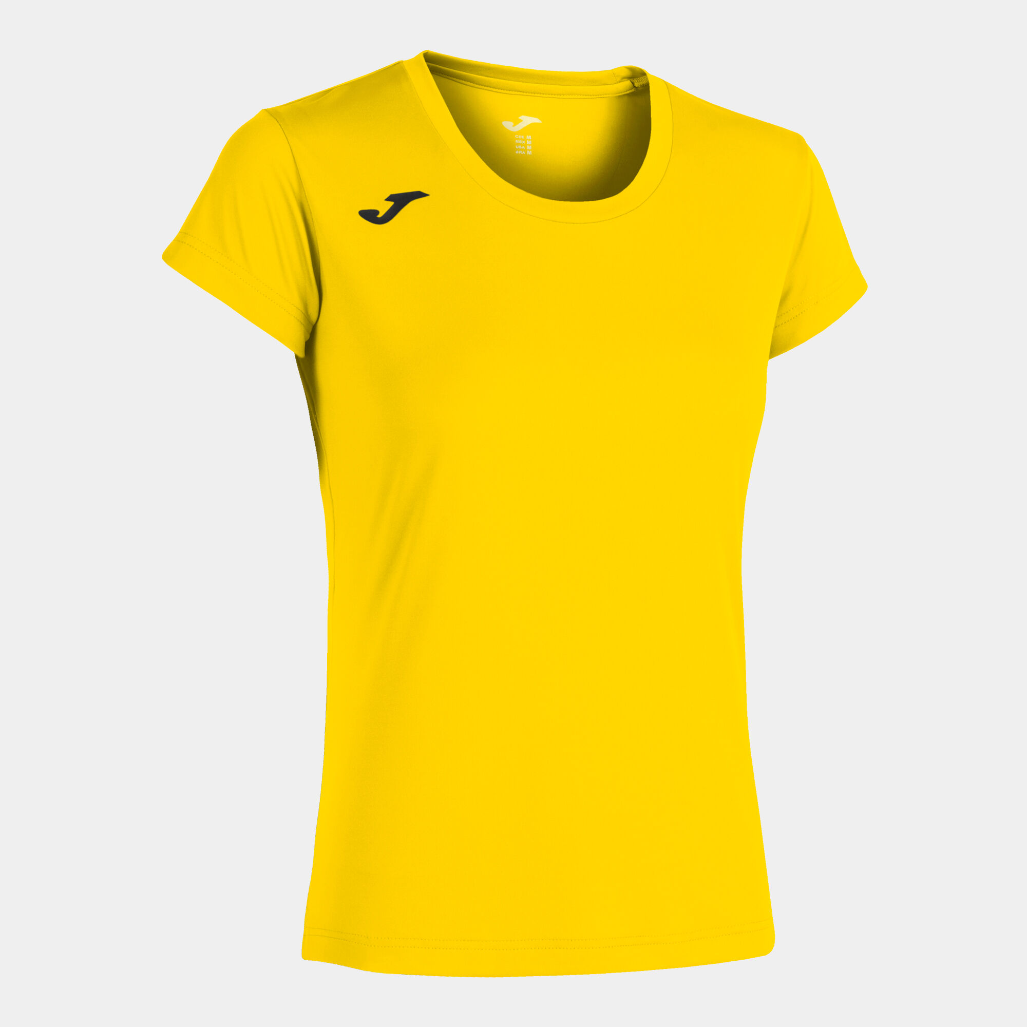 T-shirt manga curta mulher Record II amarelo