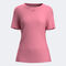Maillot manches courtes femme Indoor gym rose