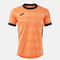 Kurzarmshirt mann Toletum VII orange schwarz