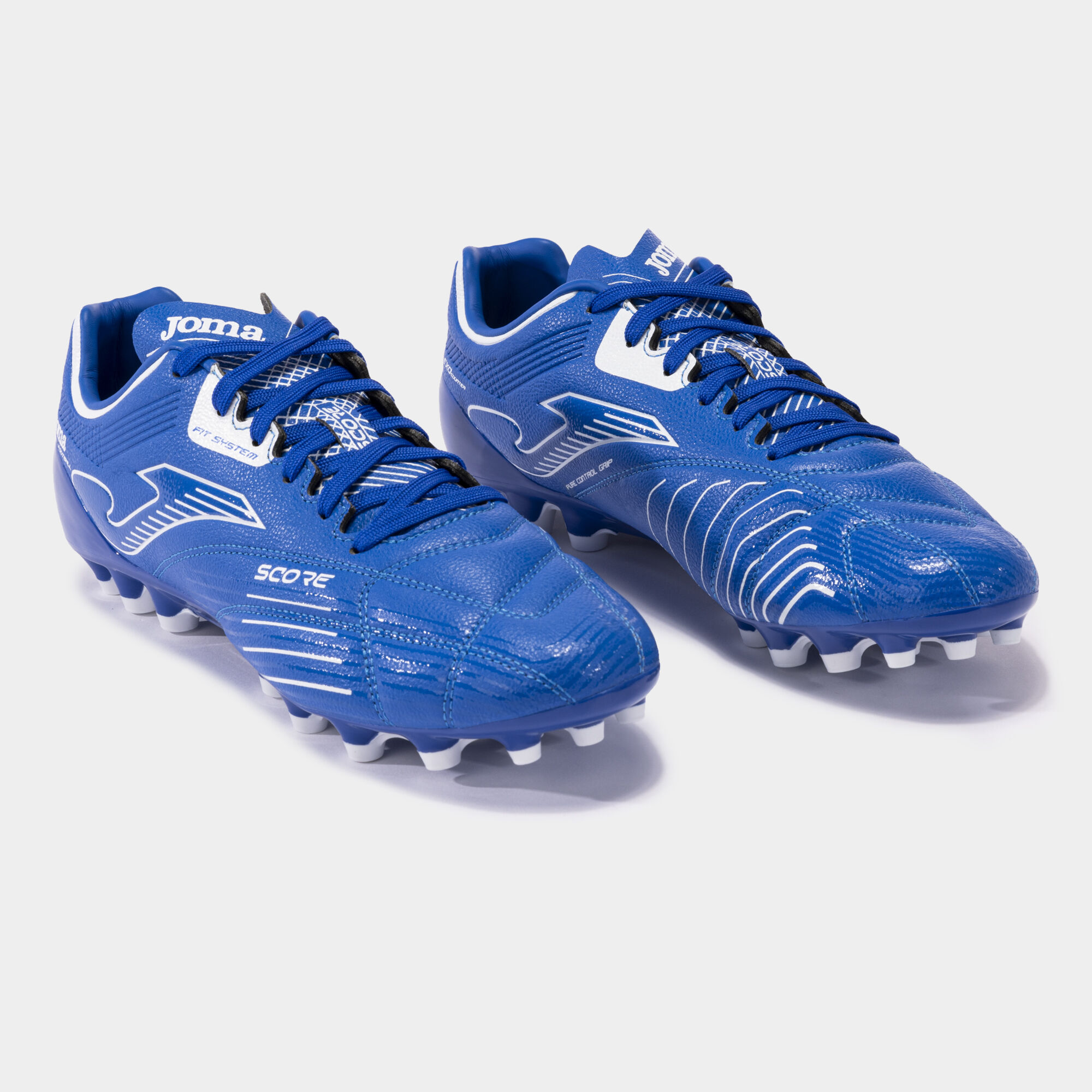 Football boots Score 23 artificial grass royal blue