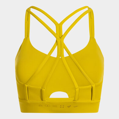 Sujetador deportivo mujer Core amarillo