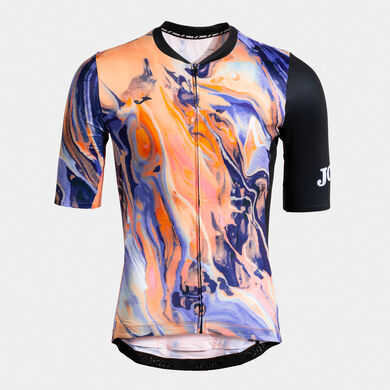 Maglia da ciclismo unisex Crono viola nero