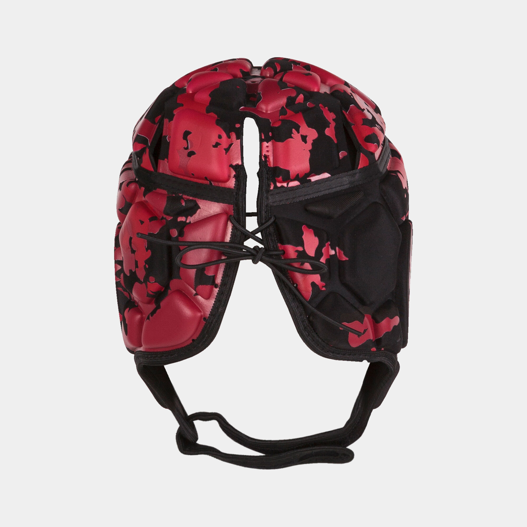 RUGBY SAFETY HELMET PROTECT BLACK RED